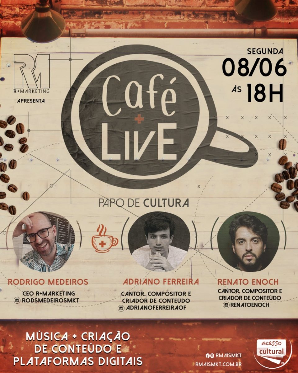 Adriano Ferreira e Renato Enoch são os convidados de hoje do CAFÉ + LivE!