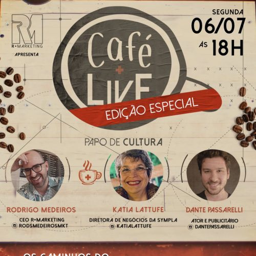 Katia Lattufe e Dante Passarelli são os convidados de hoje do CAFÉ + LivE!